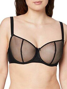 Aubade Womens Nudesence Half Cup Bra Balconette Bra - Black 36